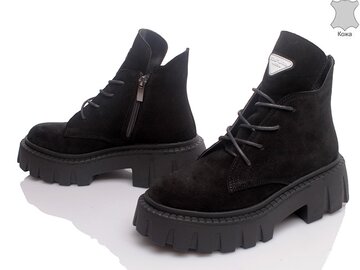 Ботинки Paradize 5015-121 черный замш