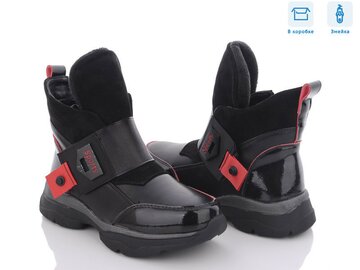 Ботинки AODA 1-1 black-red