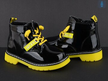 Ботинки Clibee GP708A black-yellow