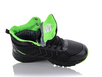 Ботинки Ok Shoes 1037 black-green