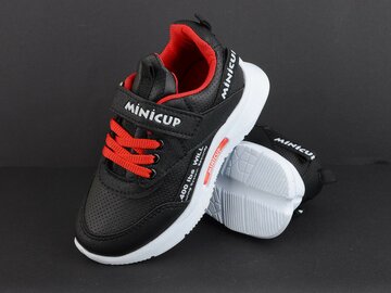 Кроссовки Minicup 2101 black-red-white